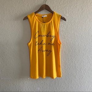 Sheshow Cowboy take me away tank muscle shirt top